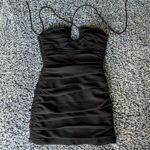 Zara ruched mini dress size small